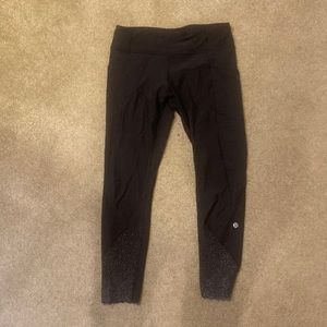 Lululemon Black fast and free right 25 in with pockets